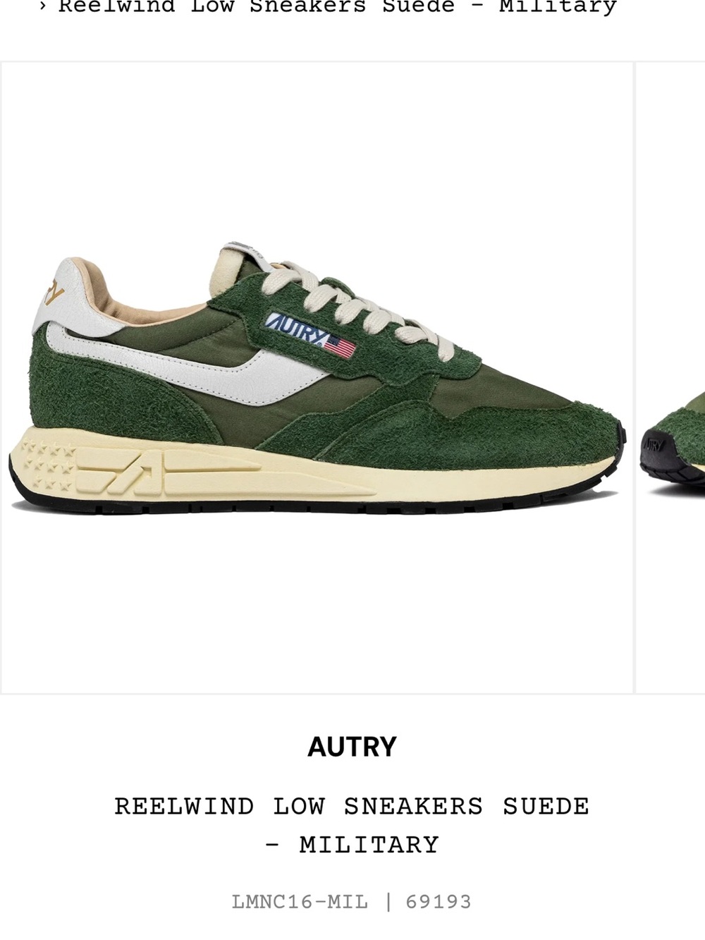 Reelwind Low Suede Sneakers - Military Green